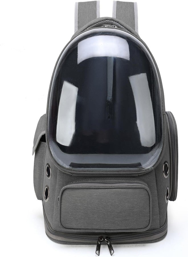 LOOKMINT Walking Bike Space Capsule Travel Bag Cat Backpack Pet Carrier Pet Supplies, Bunny Carrier Backpacks, Bubble Backpack for Birds, Pet Carrier Backpack Cat Bag Breathable Astronaut Gray - Image 1